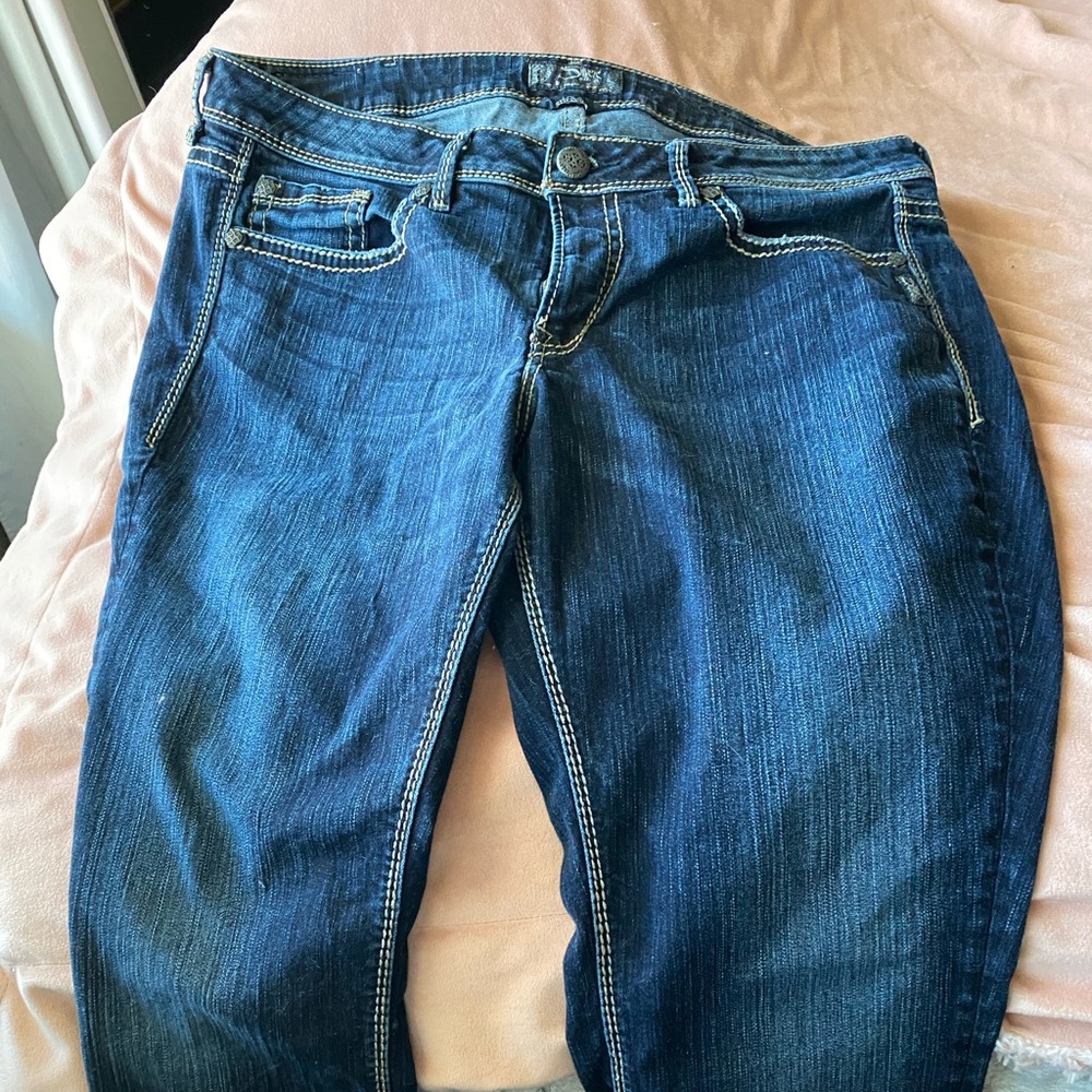 Silver bootcut jeans